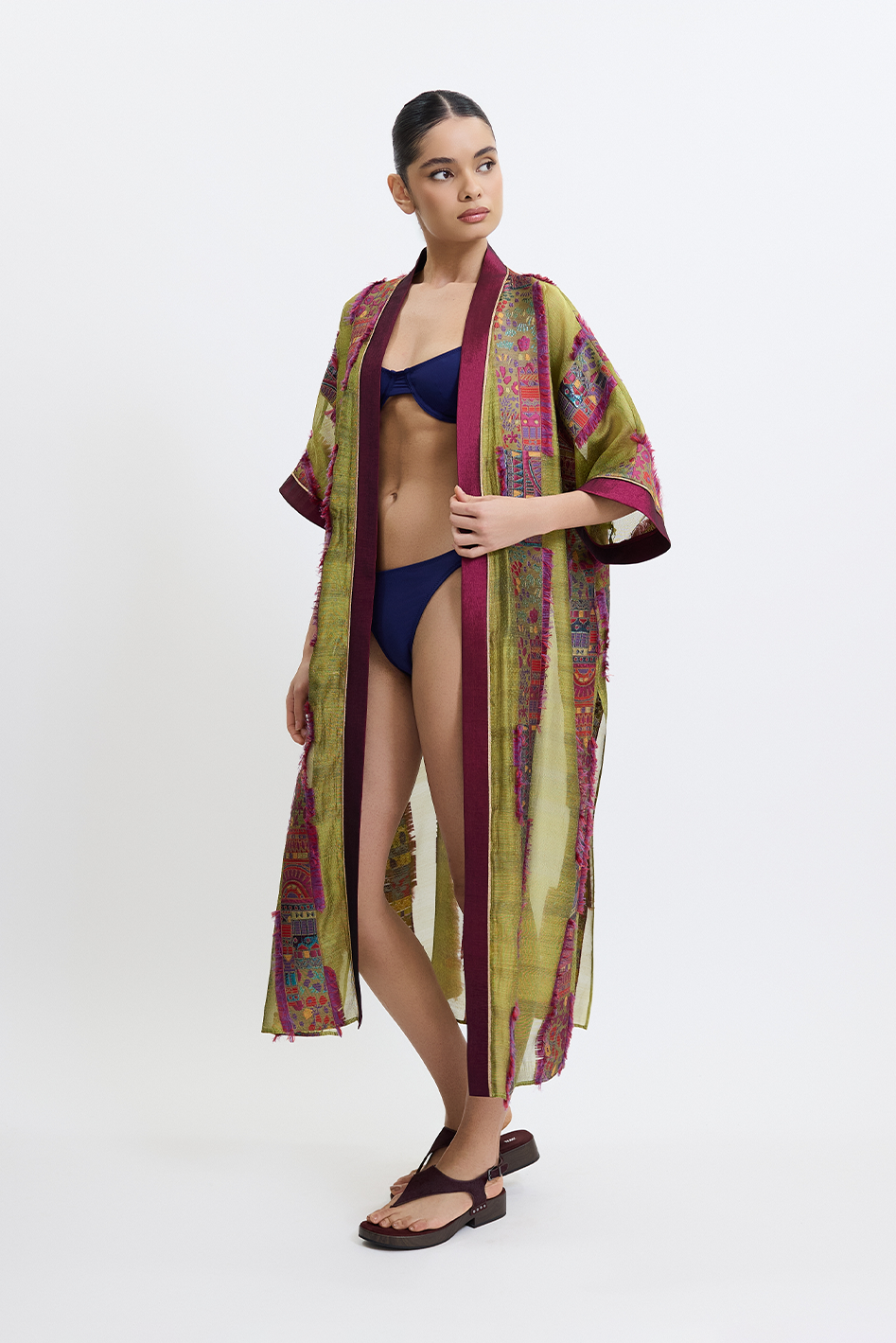 Yeşil Stravine Kimono