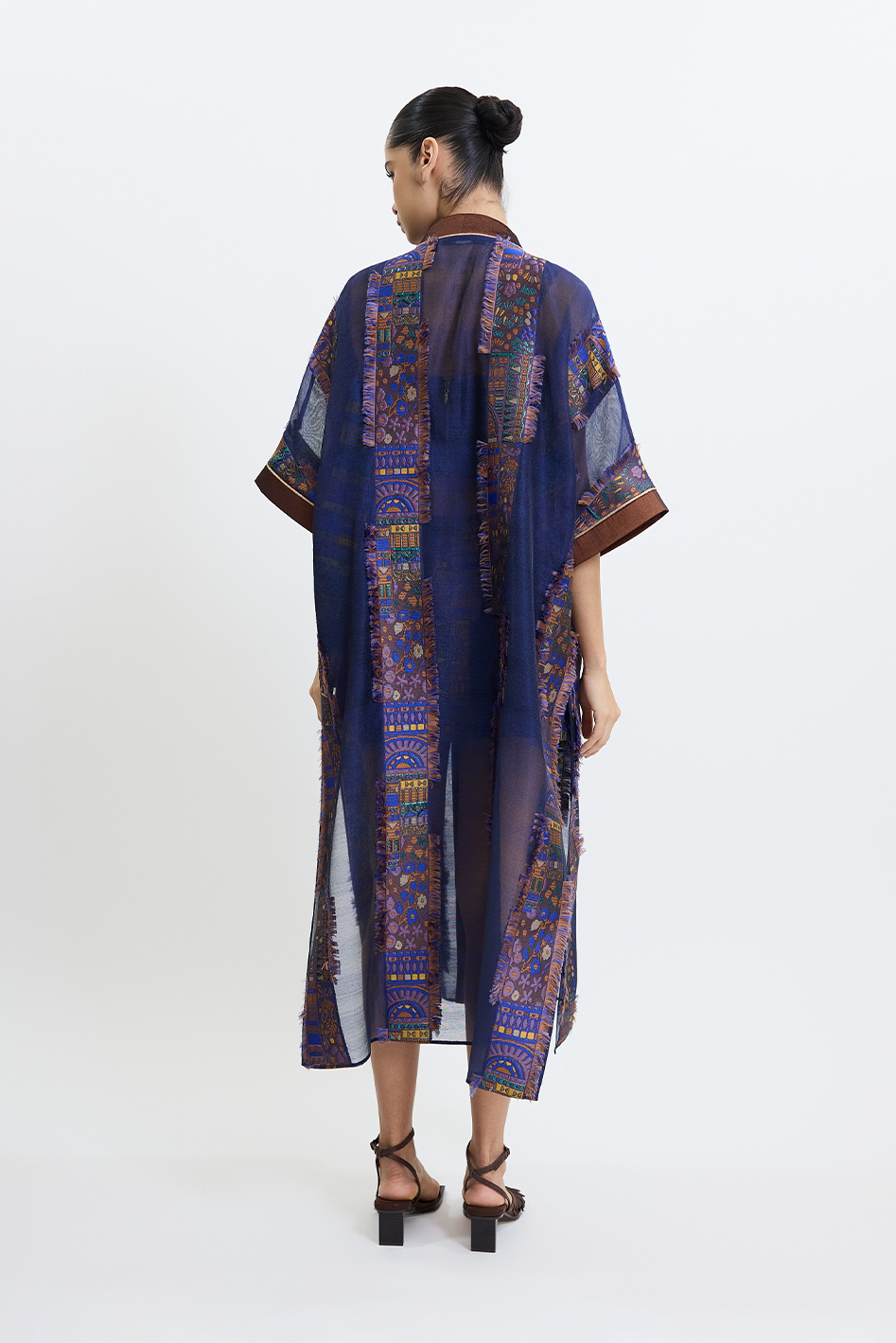 Lacivert Stravine Kimono