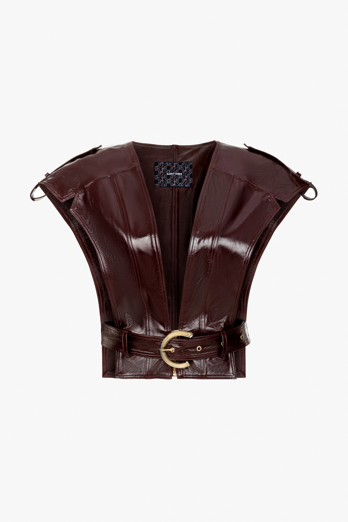 Arden Patent Leather Vest