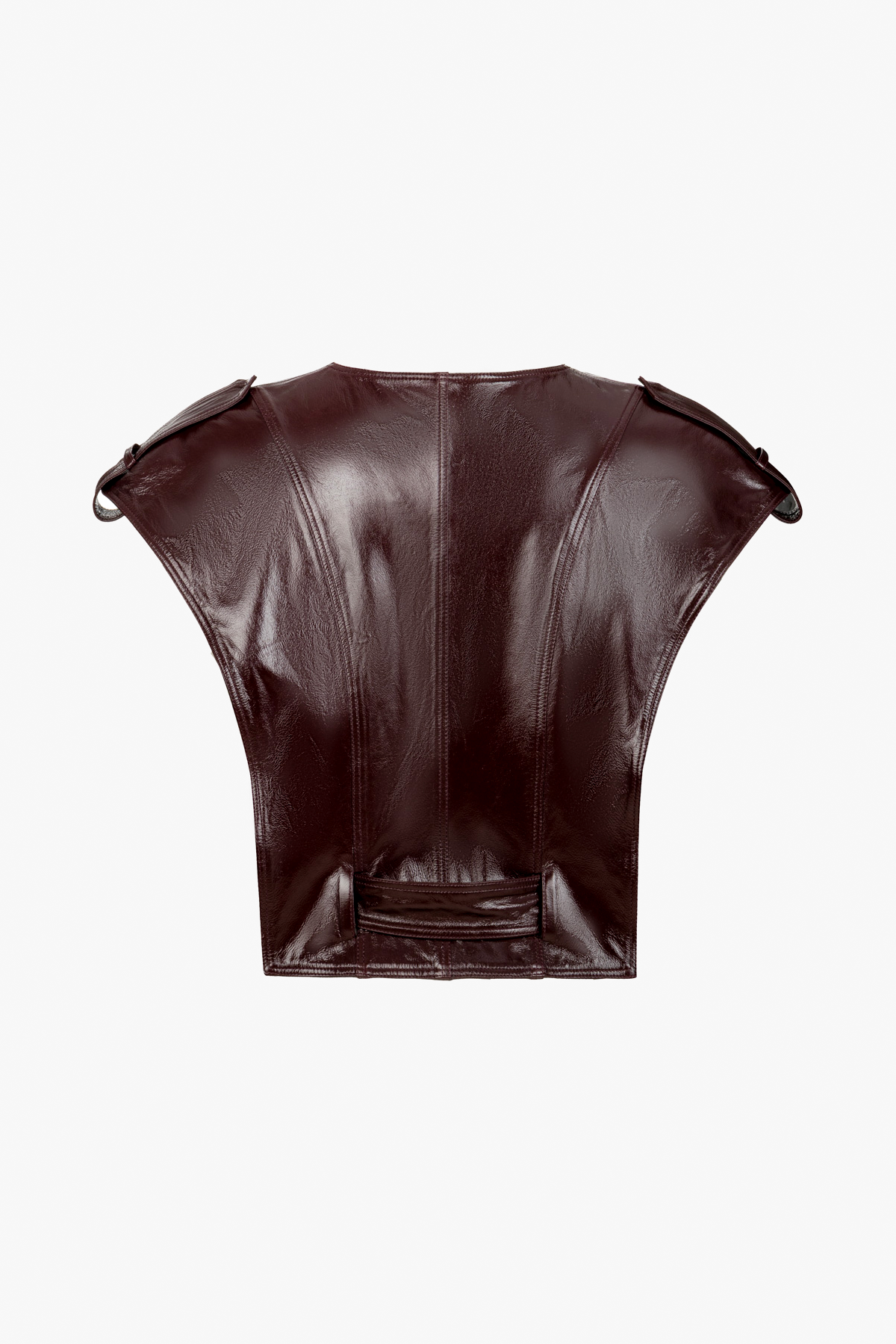 Arden Patent Leather Vest