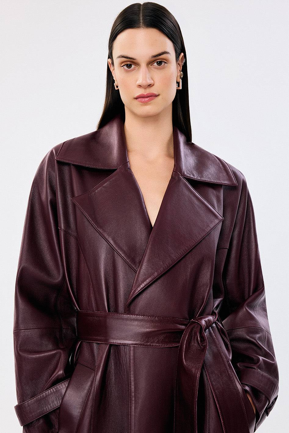 Arden Patent Leather Trench
