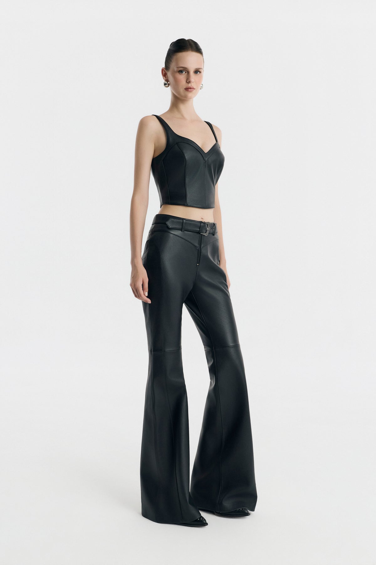 Stride Leather Crop