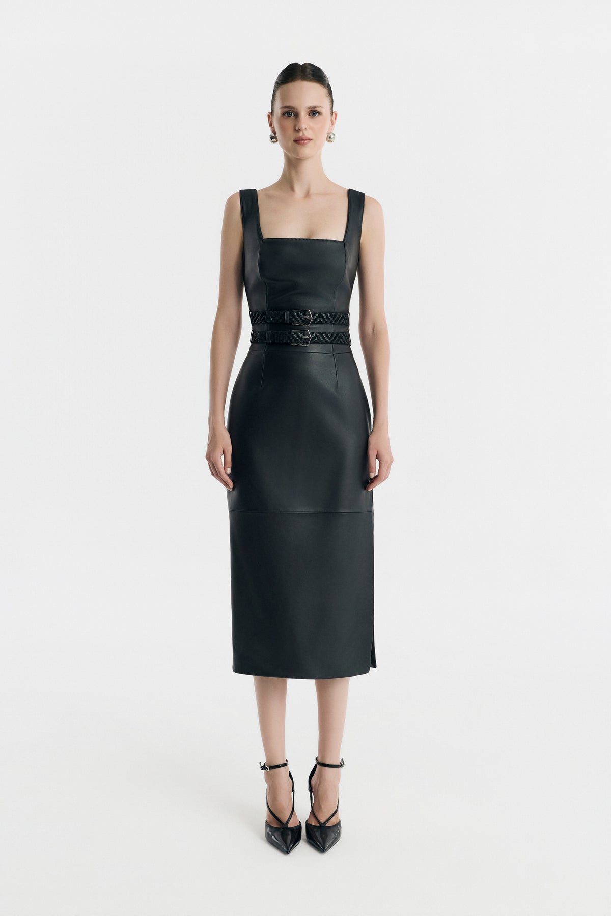 Stride Leather Dress