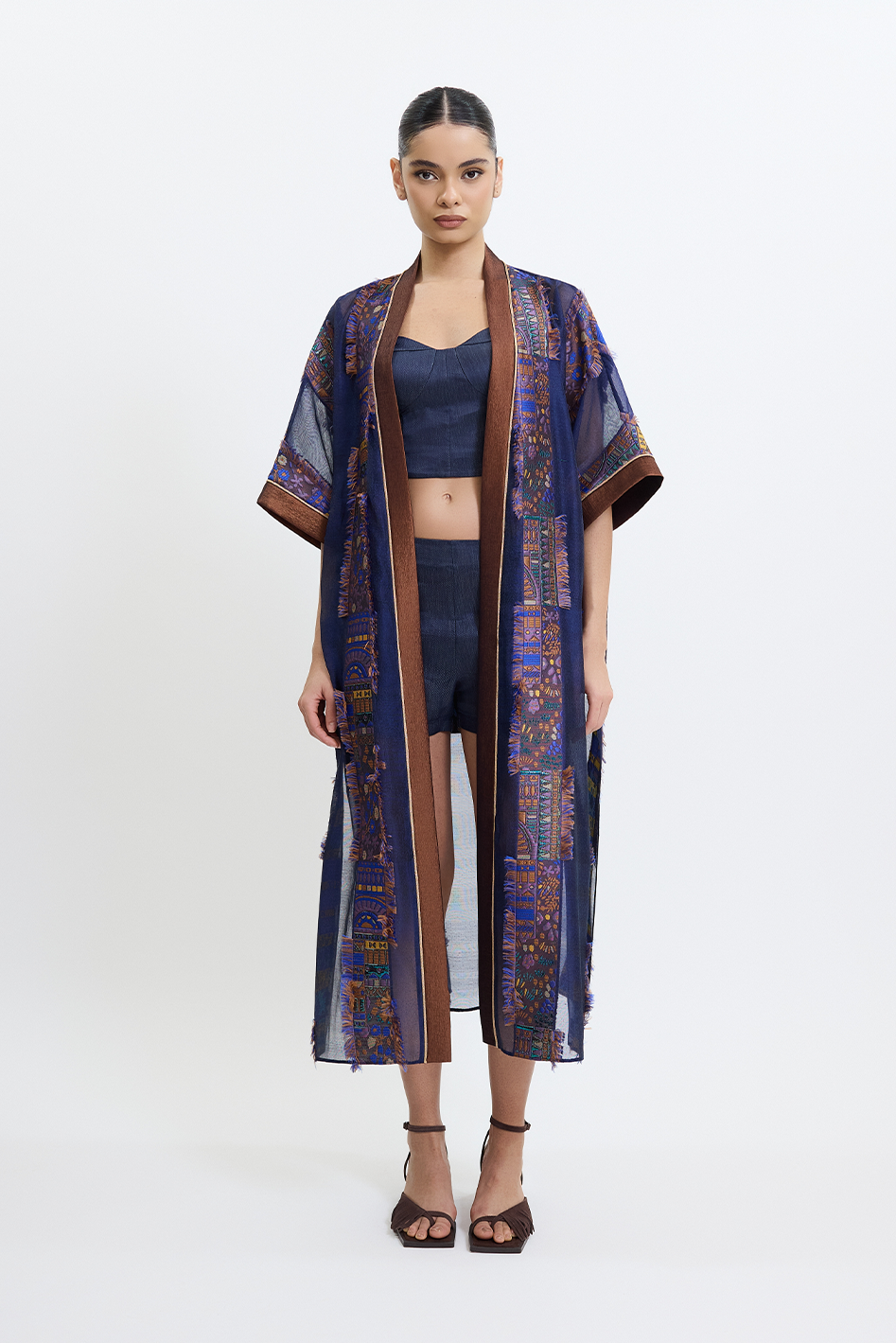 Stravine Kimono in Navy