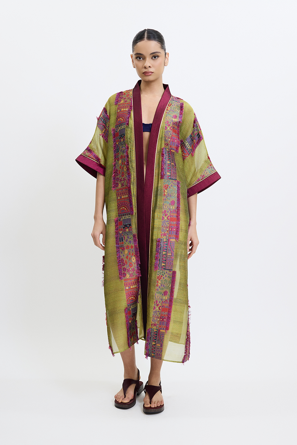 Stravine Kimono in Olive