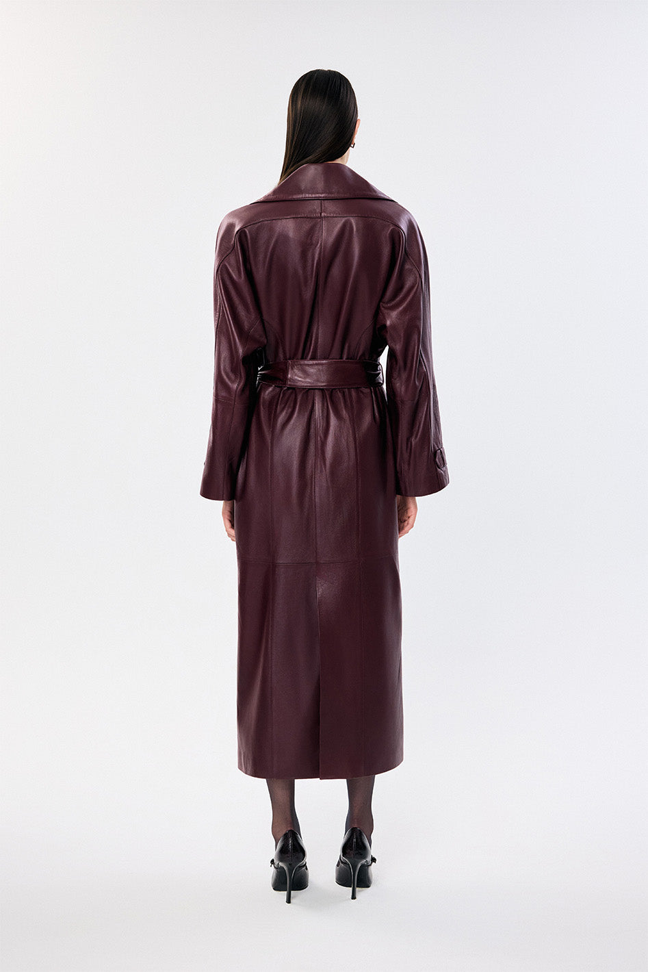 Arden Leather Trench