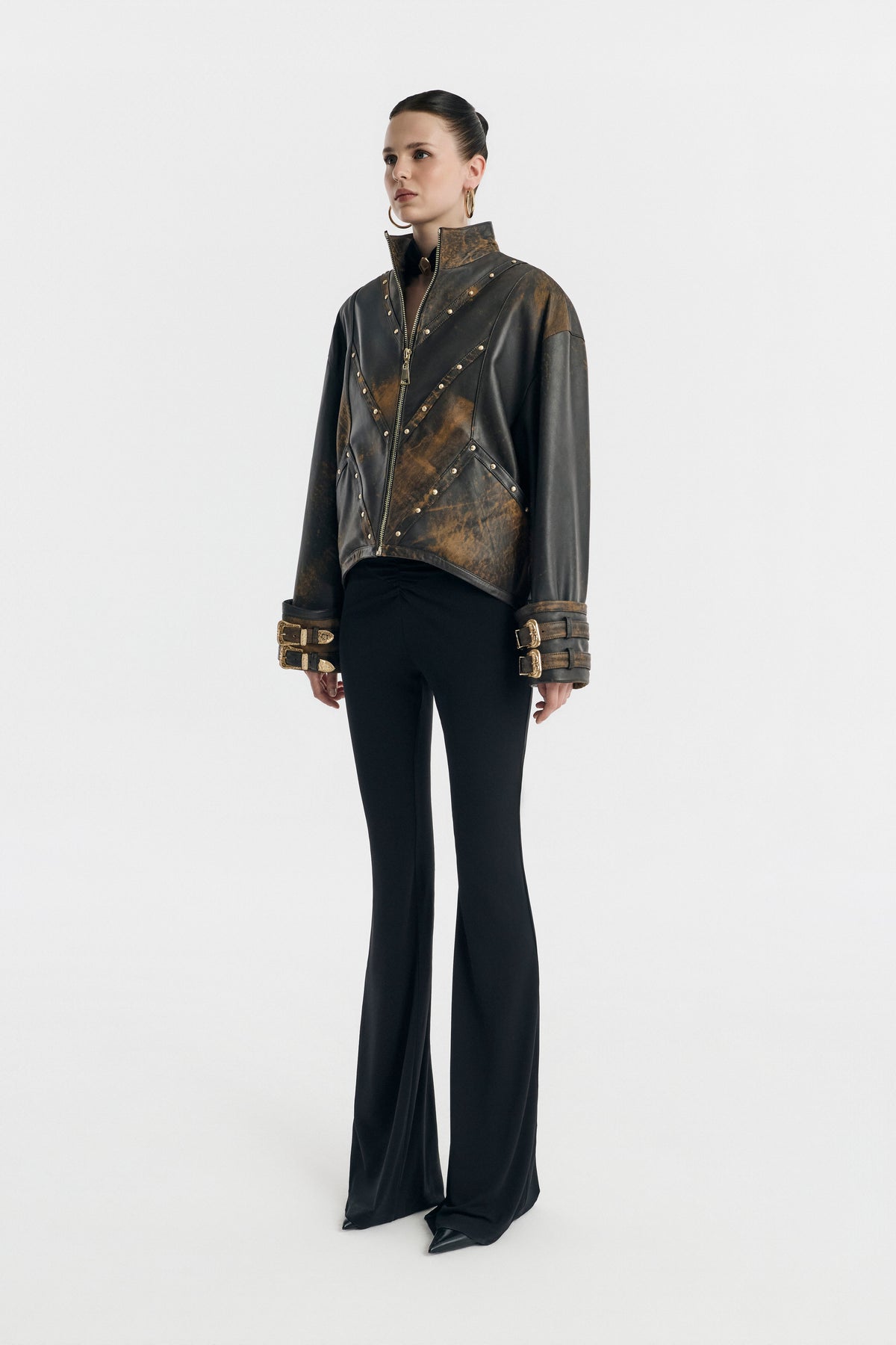 Align Studded Leather Jacket