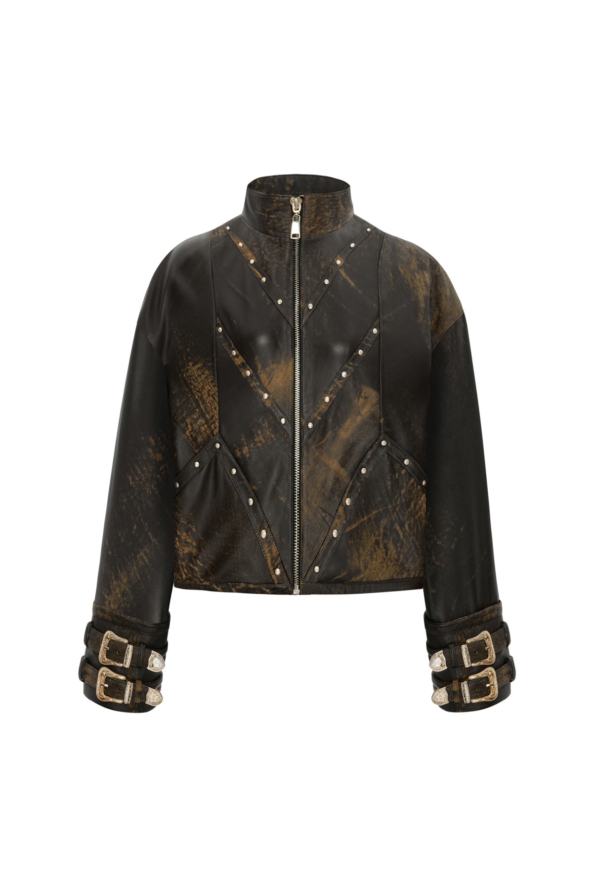 Align Studded Leather Jacket