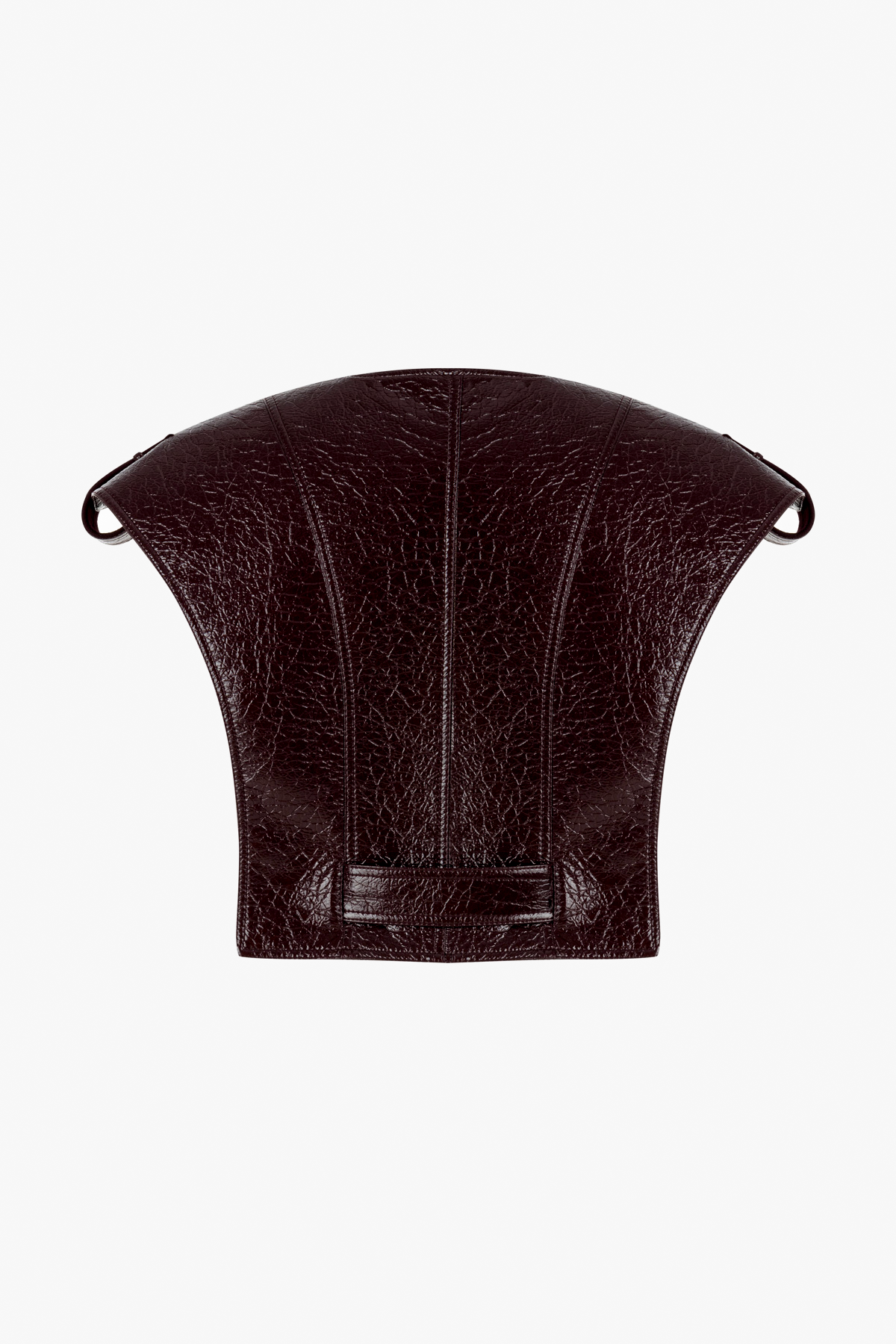Bhemis Faux Patent Leather Vest
