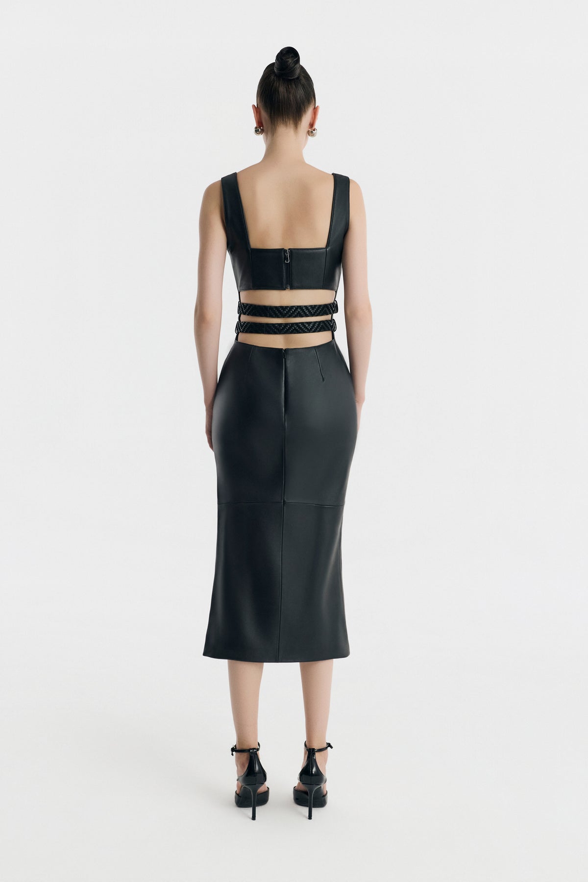Stride Leather Dress