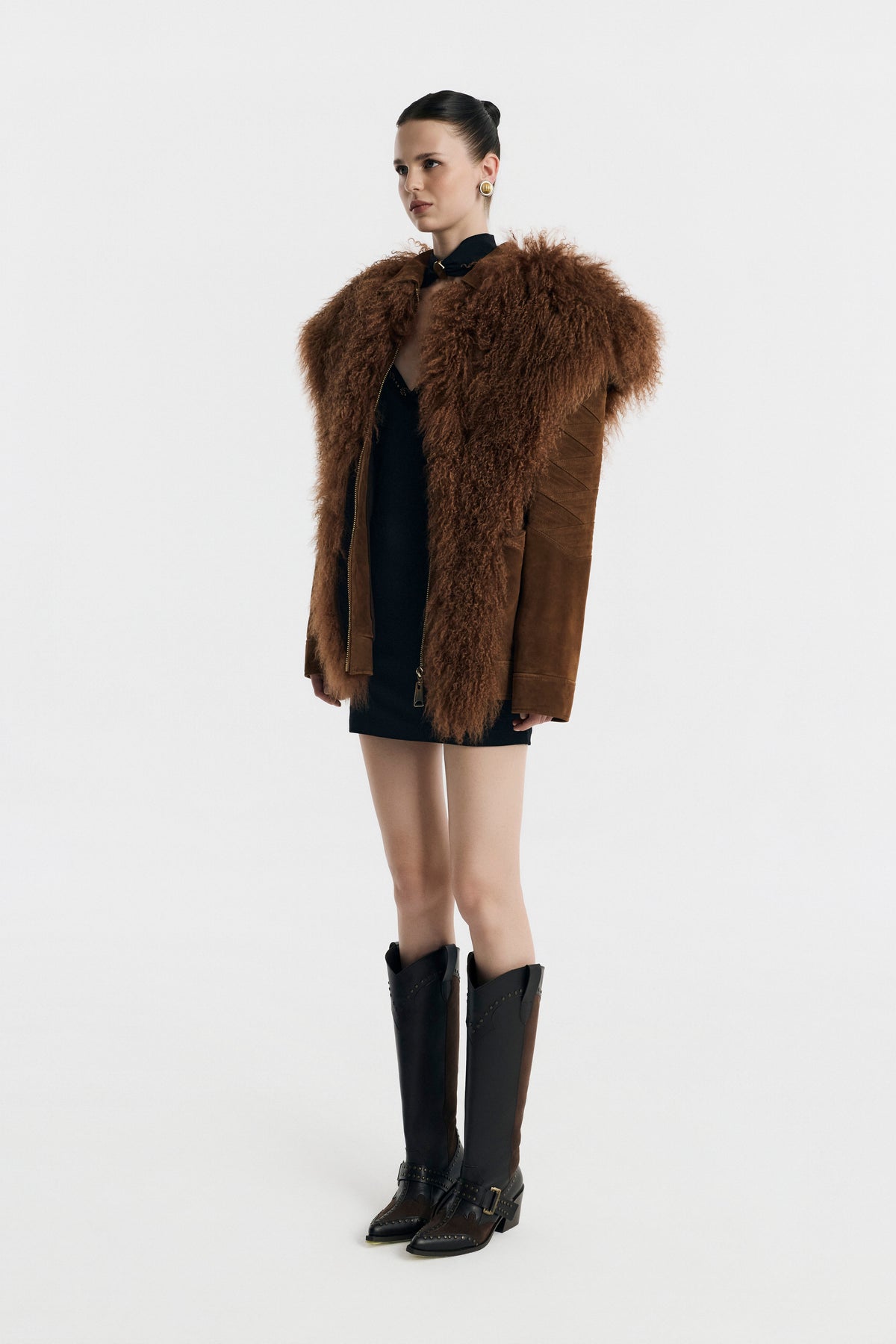 Untamed Suede & Fur 2-Piece Jacket